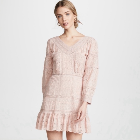 Like new Loveshackfancy pink cheri dress in Sz 10 - Picture 2 of 9